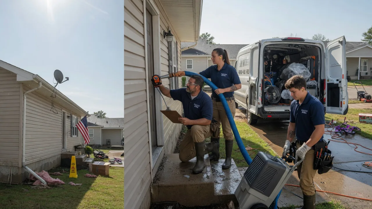 Ceiling Water Damage Restoration in South Range, WI near me